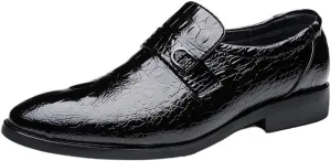 Men Oxford Dress Shoes Classic British Style Slip On Loafers Genuine Leather Comfy Casual Driving Boat Shoes Fashion Personality