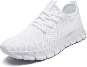 Men Running Tennis Shoes Gym Fashion Sneakers Walking Workout Shoes Athletic Slip on Breathable Mesh Comfortable Lightweight Casual Sport Shoe
