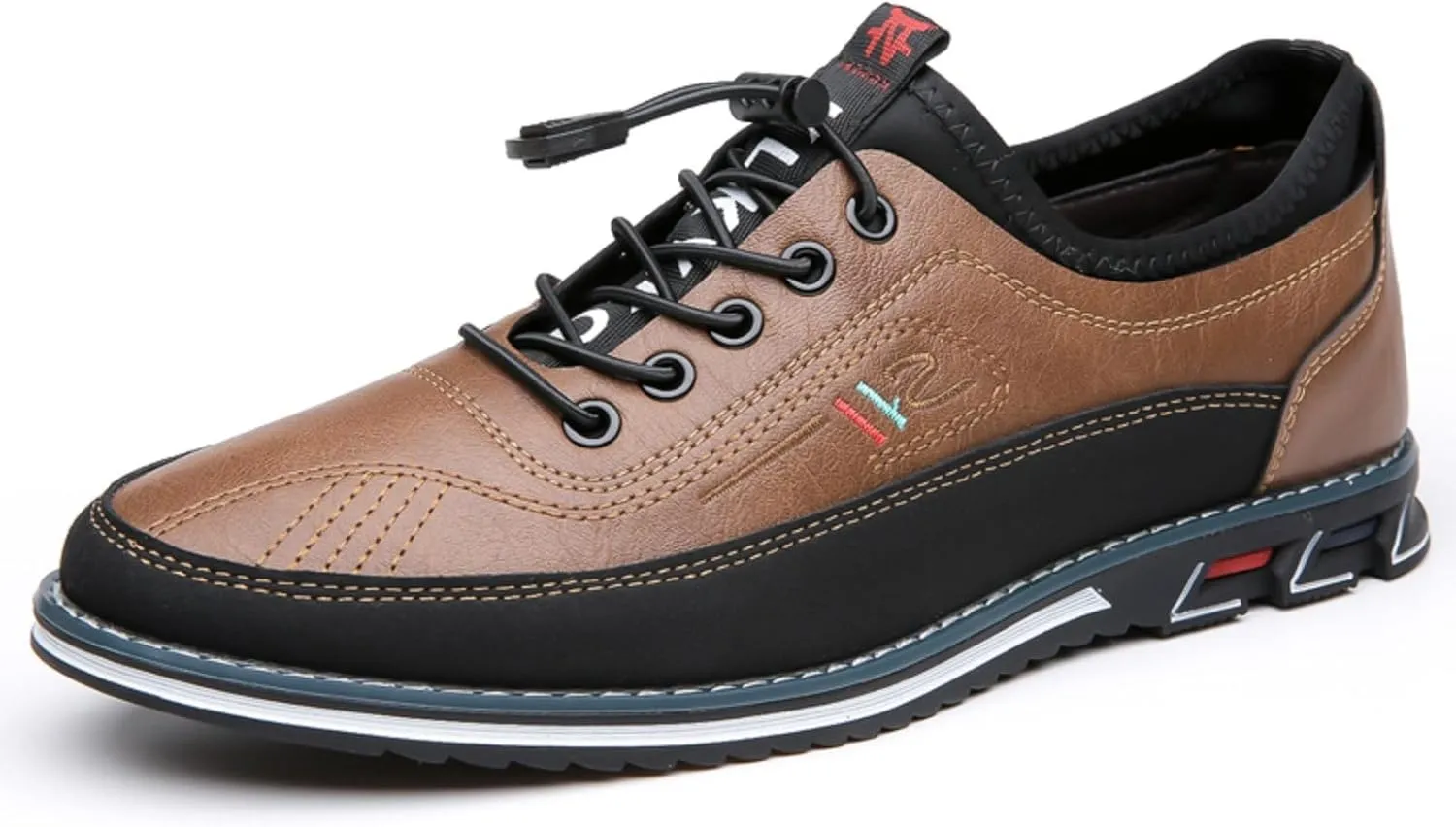 Men's Casual Business Lace-Up Oxford Shoes Slip-On Leather Working Walking Flat Loafers Office Party Dress Shoes