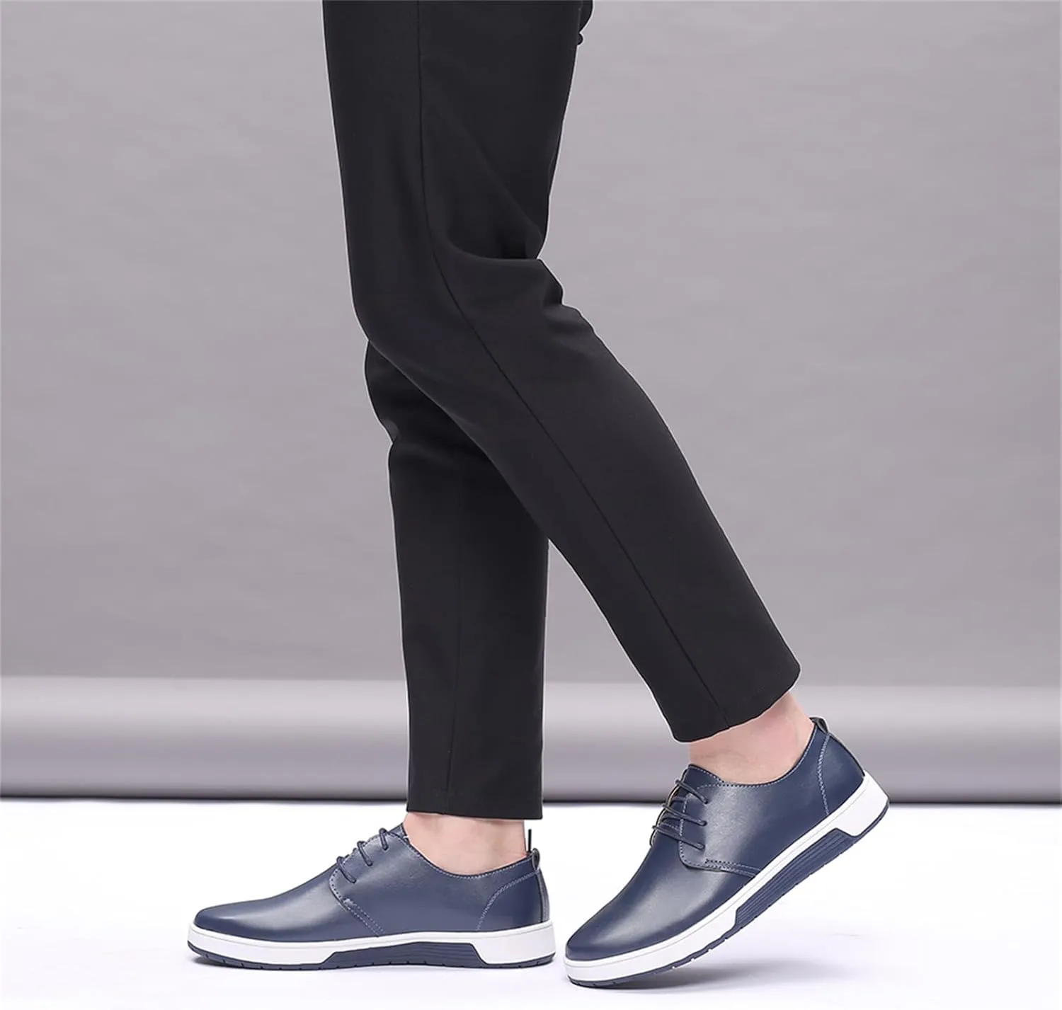 Mens Casual Lace Up Leather Oxford Classical Derby Orthopedic Shoes Lightweight Walking Loafers Dress Business Flats Shoes