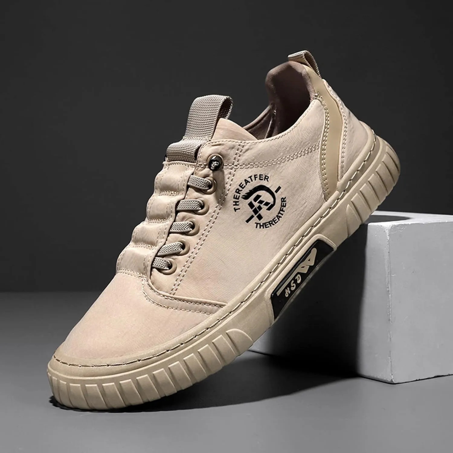Men's Casual Shoes Lightweight Mesh Sport Sneakers Elastic Walking Shoes Flat Bottom Fashion Casual Footwear Non Slip Comfortable Sneaker