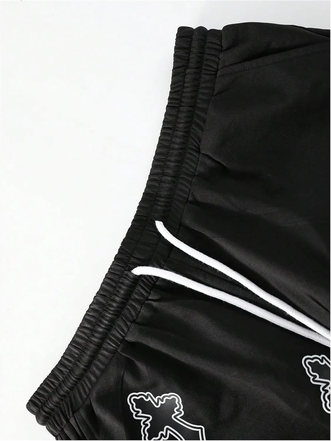 Men's Cross Graphic Workout Running Shorts Goth Drawstring Waist Cool Track Shorts