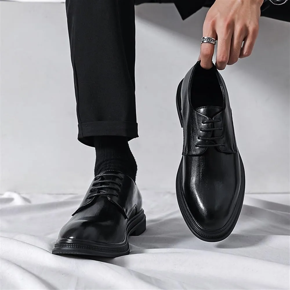 Men's Dress Shoes Black Shoes Men Men Oxford Leather Fashion Dress Sneakers Business Casual New Shoe