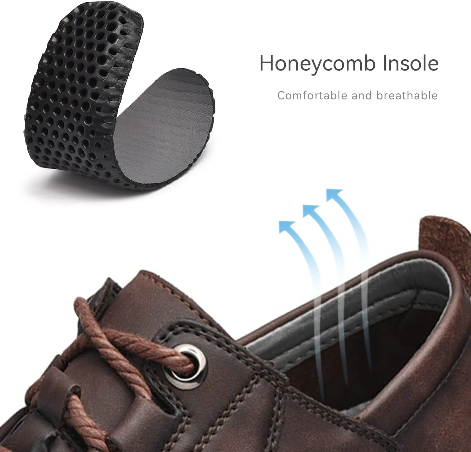 Men's Leather Casual Shoes Fashion Sneakers Driving Loafers Walking Shoes for Men