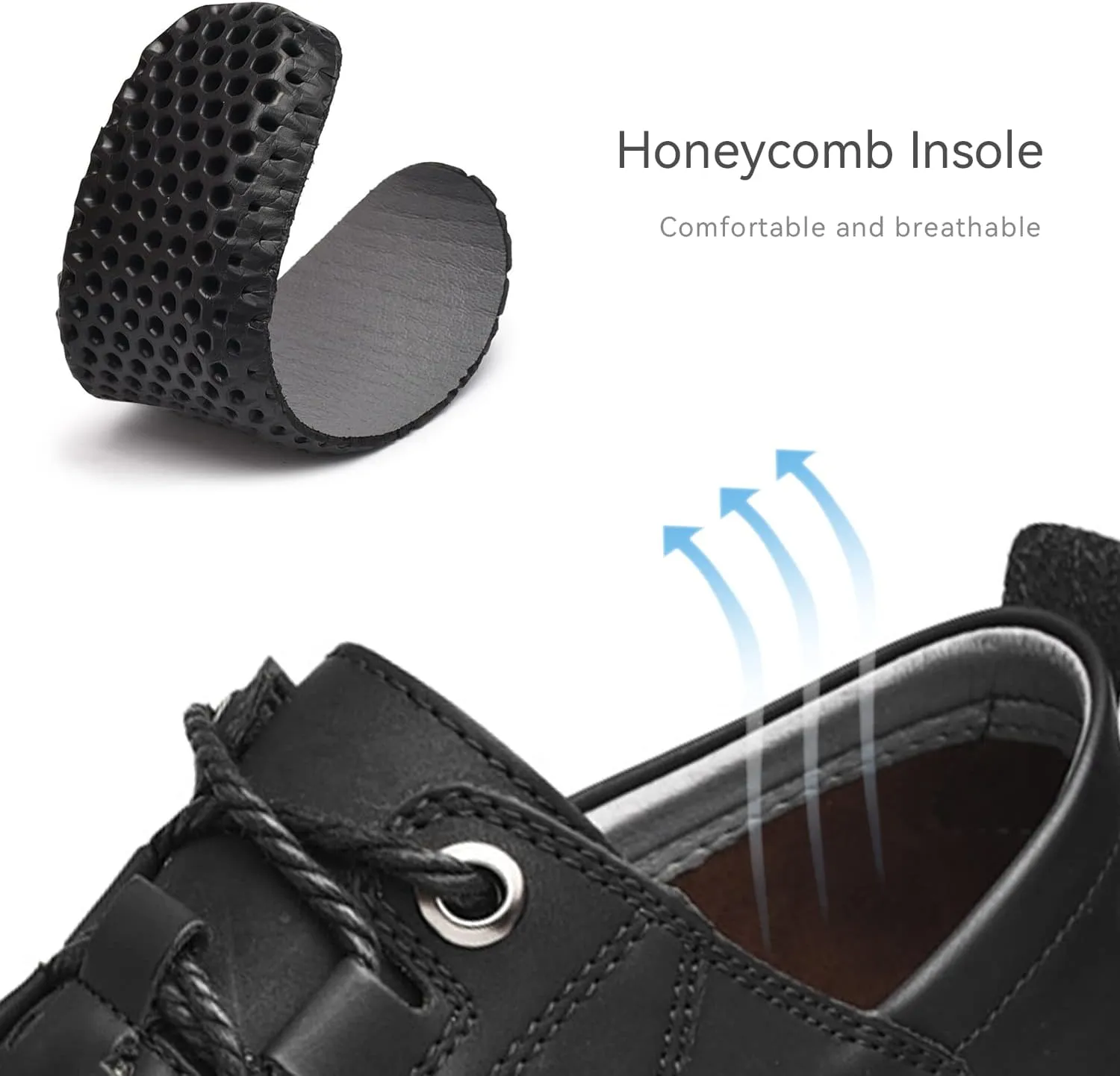 Men's Leather Casual Shoes Fashion Sneakers Driving Loafers Walking Shoes for Men