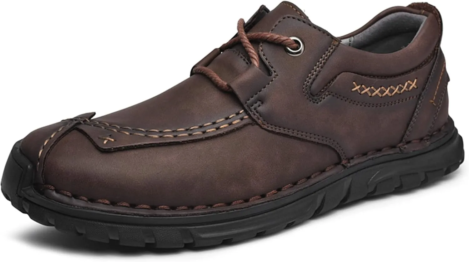 Men's Leather Casual Shoes Fashion Sneakers Driving Loafers Walking Shoes for Men