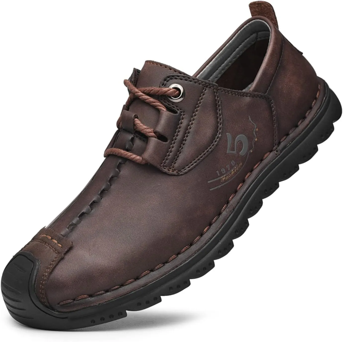 Men's Leather Casual Shoes Fashion Sneakers Driving Loafers Walking Shoes for Men