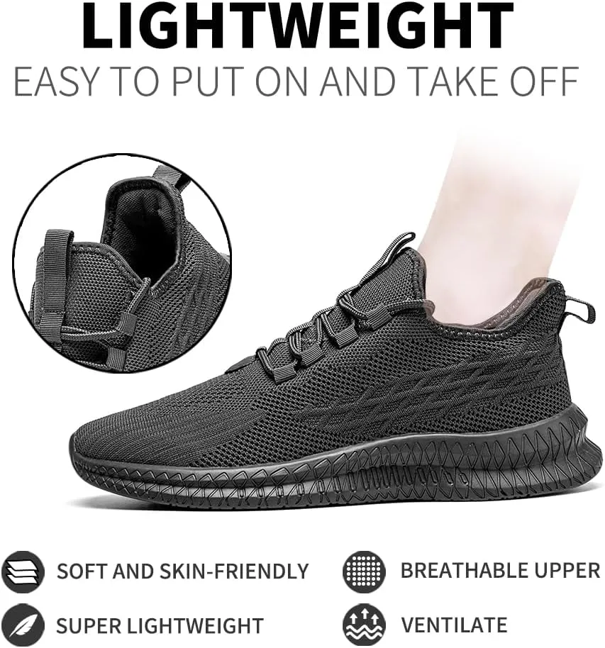 Mens Running Tennis Casual Walking Shoes Fashion Athletic Gym Sports Sneakers for Men Breathable Lightweight Comfortable Shoes
