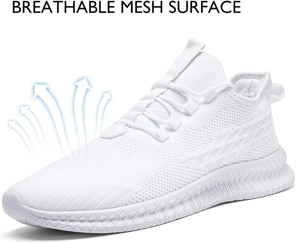 Mens Running Tennis Casual Walking Shoes Fashion Athletic Gym Sports Sneakers for Men Breathable Lightweight Comfortable Shoes