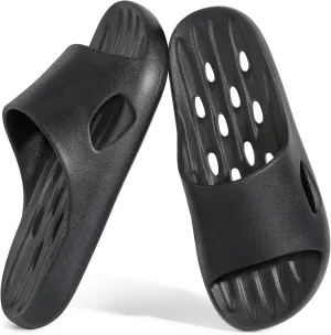 Mens Shower Shoes With Holes Dry Quickly Bath Slippers Womens Non Slip Indoor Home Bedroom Pool Spa Guest College Dorm