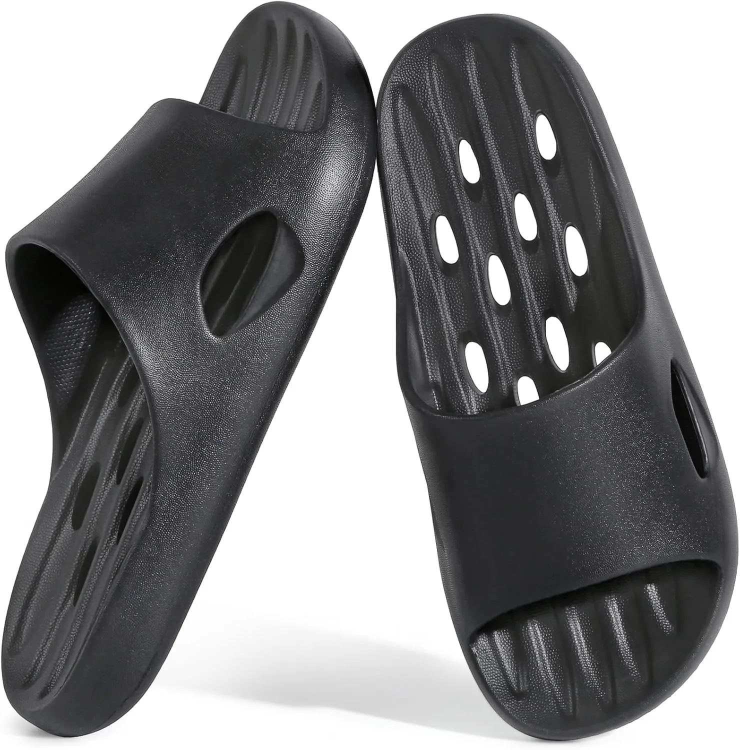 Mens Shower Shoes With Holes Dry Quickly Bath Slippers Womens Non Slip Indoor Home Bedroom Pool Spa Guest College Dorm