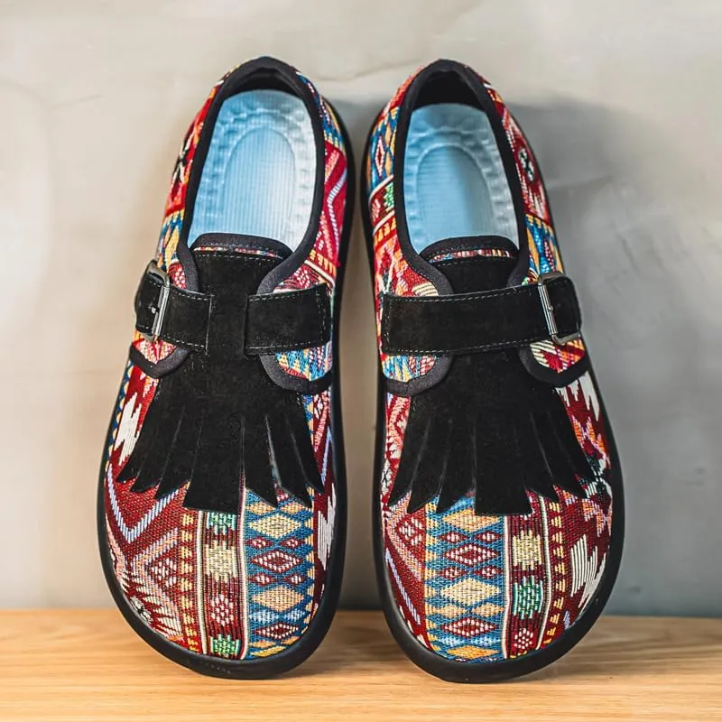 Men's Slip-On Casual Shoes - Breathable Fabric Upper, Comfortable Sneakers for Outdoor Streetwear,