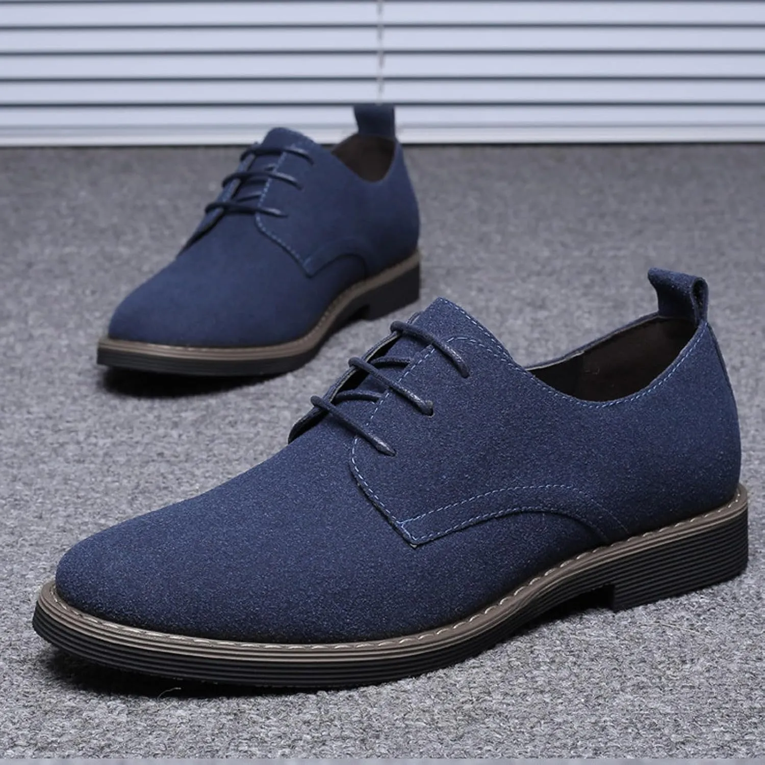 Men's Slip-On Loafer Shoes Fashion Office Dress Shoe Lace up Soft Lightweight Workout Hiking Footwear Orthopedic Flats