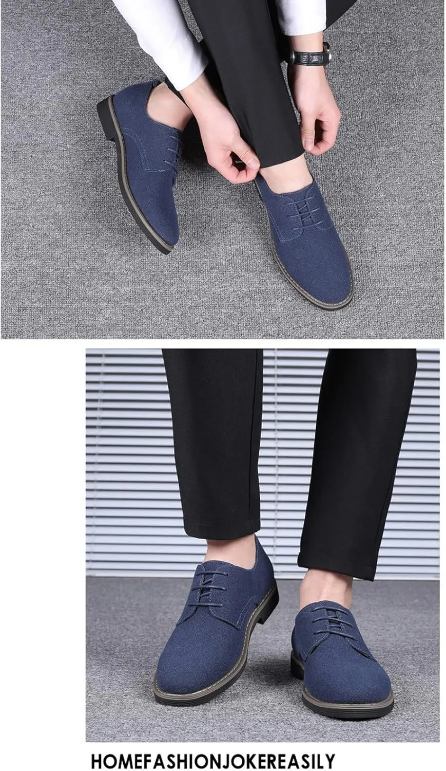 Men's Slip-On Loafer Shoes Fashion Office Dress Shoe Lace up Soft Lightweight Workout Hiking Footwear Orthopedic Flats