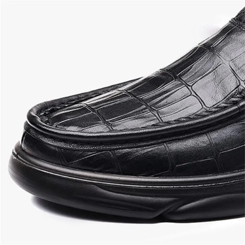 Men's Slip On Oxford Dress Shoes Embossing Design Classic Lace Up Formal Slip Resistant Shoes Men Loafers Casual On Shoes(White-Patch Five-Pointed star4,7)