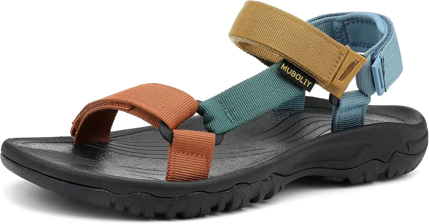 Men's Sport Hiking Sandals EVA Foam Midsole Outdoor With Arch Support Beach Water Shoes