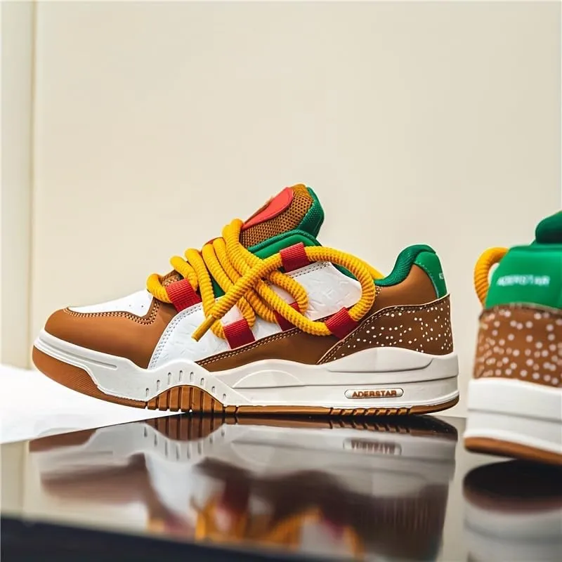 Men's Stylish Casual Sneakers with Rope Laces - Perfect for Outdoor Walking & Training