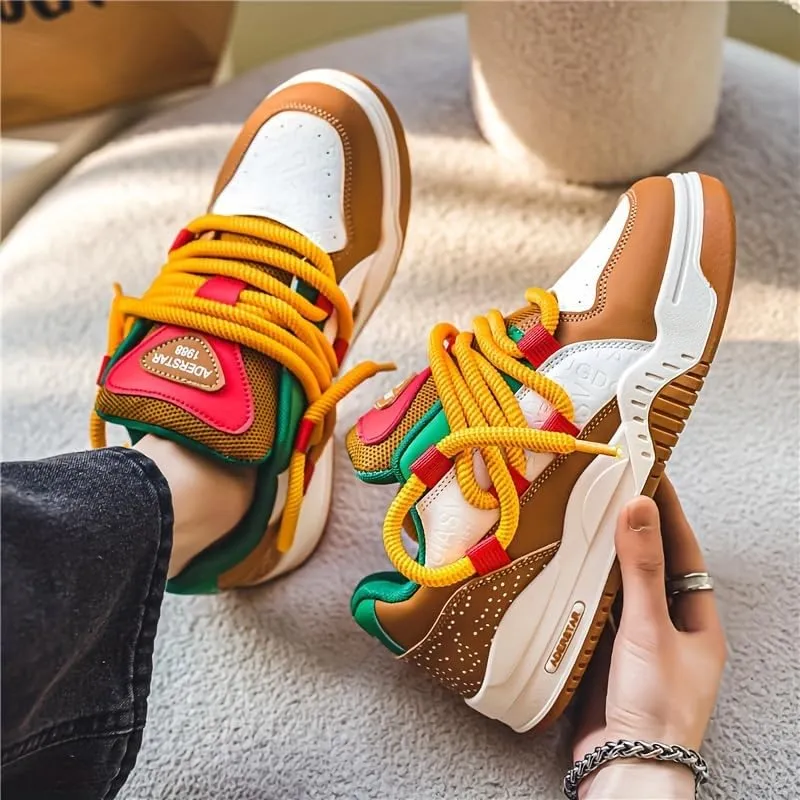 Men's Stylish Casual Sneakers with Rope Laces - Perfect for Outdoor Walking & Training