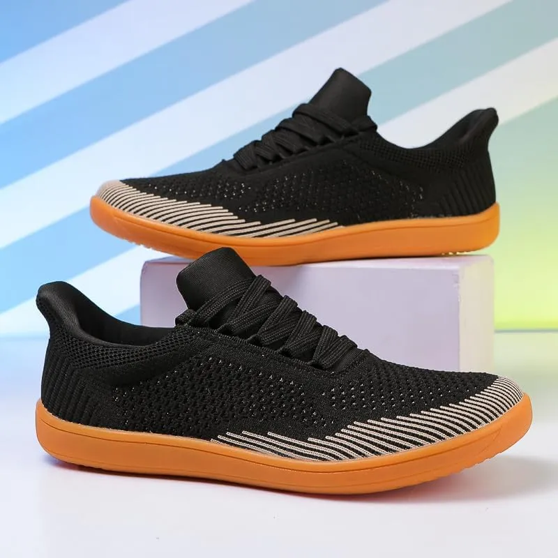 Men's Wide Toe Casual Mesh Sneakers, Barefoot Minimalist Flats, Plus Big Size, Breathable