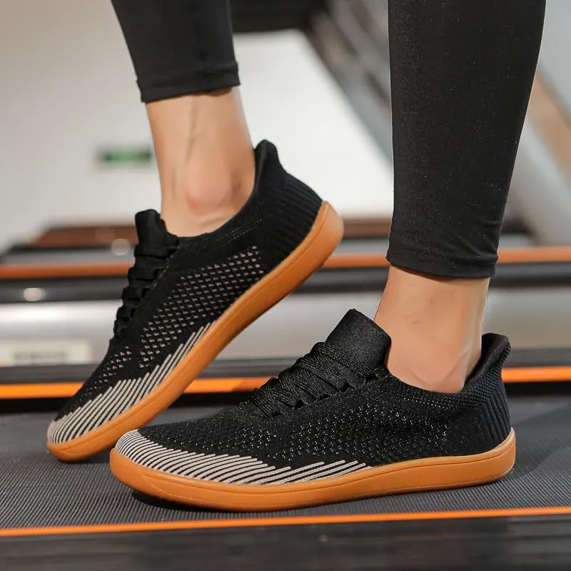Men's Wide Toe Casual Mesh Sneakers, Barefoot Minimalist Flats, Plus Big Size, Breathable