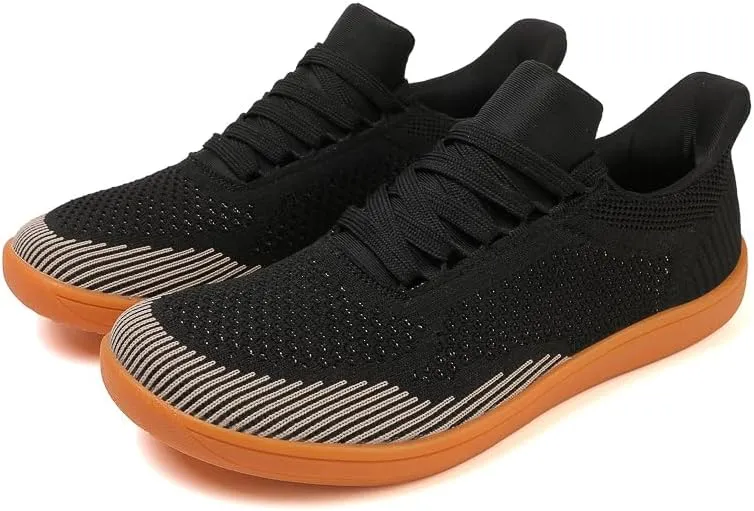Men's Wide Toe Casual Mesh Sneakers, Barefoot Minimalist Flats, Plus Big Size, Breathable
