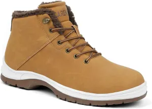 Mens Winter Snow Boots Water Resistant Warm Fur Lined Anti Slip Work Ankle Shoes Casual Lightweight Hiking Outdoor Trekking Boot