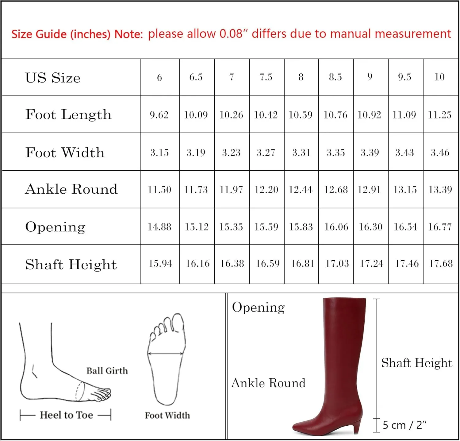 Modatope Knee High Boots Women Square Toe Kitten Heel Tall Boots Womens Fashion Long Boots