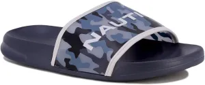 Nautica Women's Athletic Slide Sandals - Comfort Slip-On Shower Shoes, Quick-Dry Beach Sandals, Non-Slip Boat Slides for Pool & Casual Wear