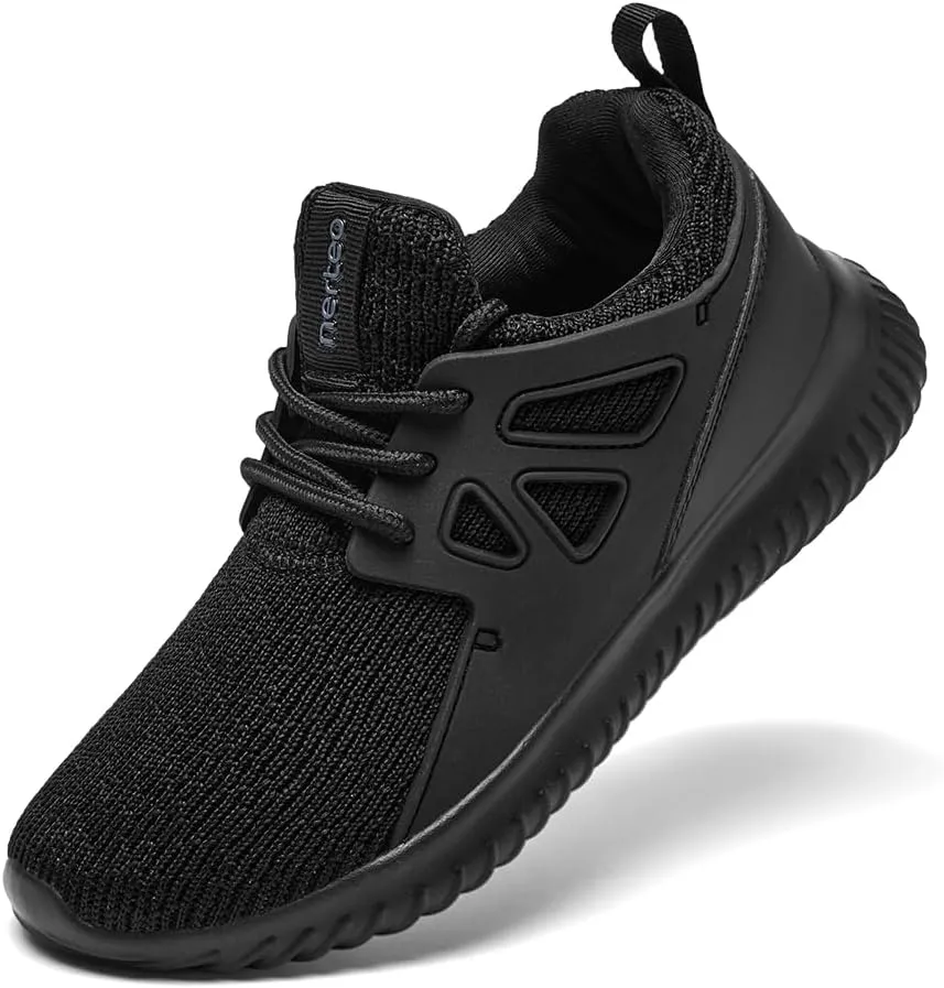 nerteo Girls Shoes Slip on Boys Kids Sneakers Lightweight Tennis Running Walking Gym Fashion Shoes for Little Kid/Big Kid