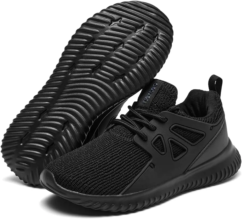 nerteo Girls Shoes Slip on Boys Kids Sneakers Lightweight Tennis Running Walking Gym Fashion Shoes for Little Kid/Big Kid