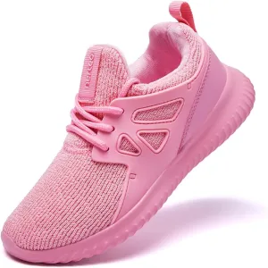 nerteo Girls Shoes Slip on Boys Kids Sneakers Lightweight Tennis Running Walking Gym Fashion Shoes for Little Kid/Big Kid
