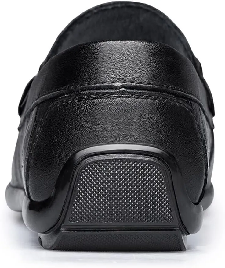 New Mens Loafers Round Toe Moccasins Faux Crocodile Print Leather Comfortable Slip Resistant Anti-slip Outdoor Party Slip-ons