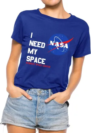 Nlife Women Fashion I Need My Space Shirt NASA Shirt Women NASA T Shirt Short Sleeve Tee