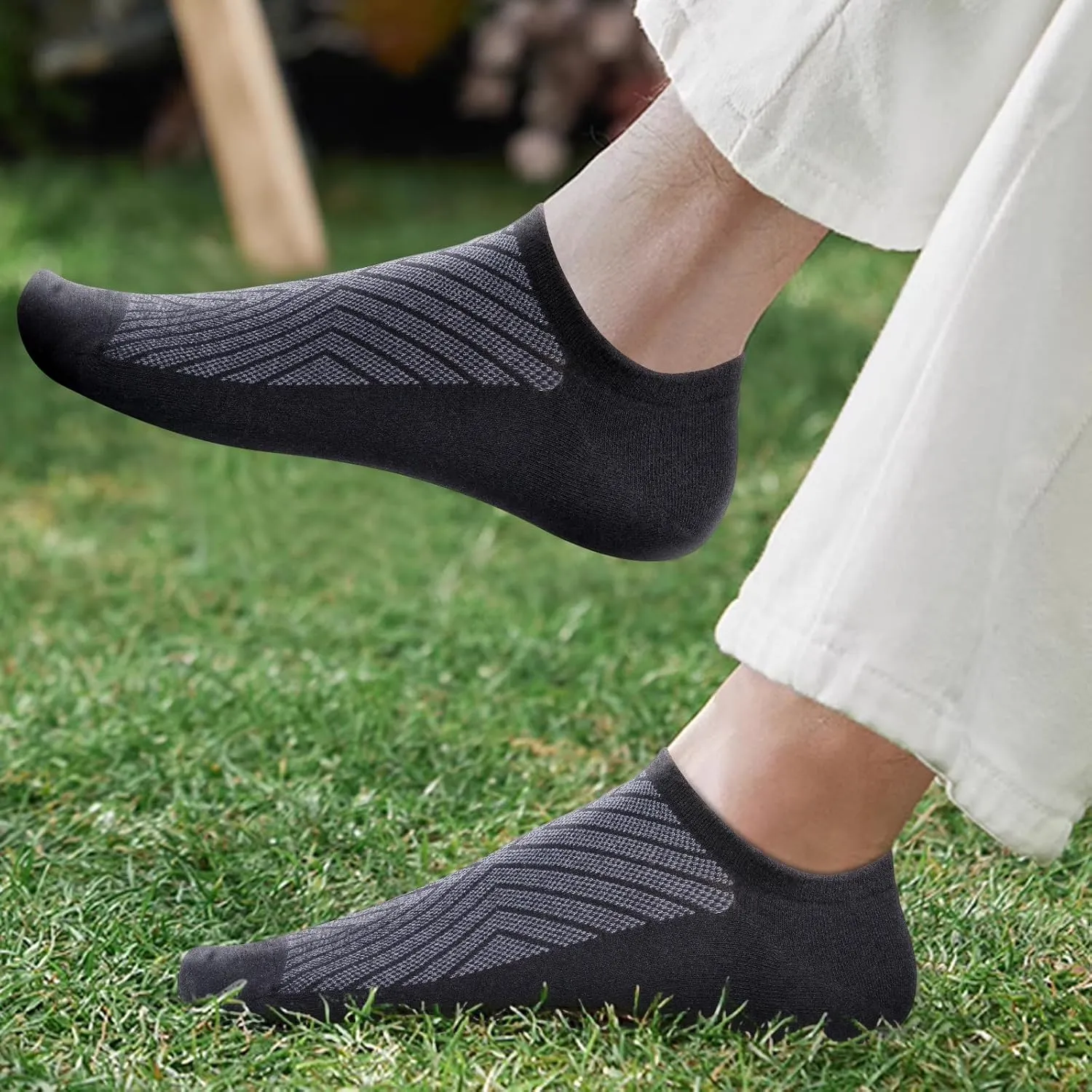 No Show Socks For Men Size 6-13, Breathable Low Cut Casual Everyday Invisible Socks, 6 Pairs