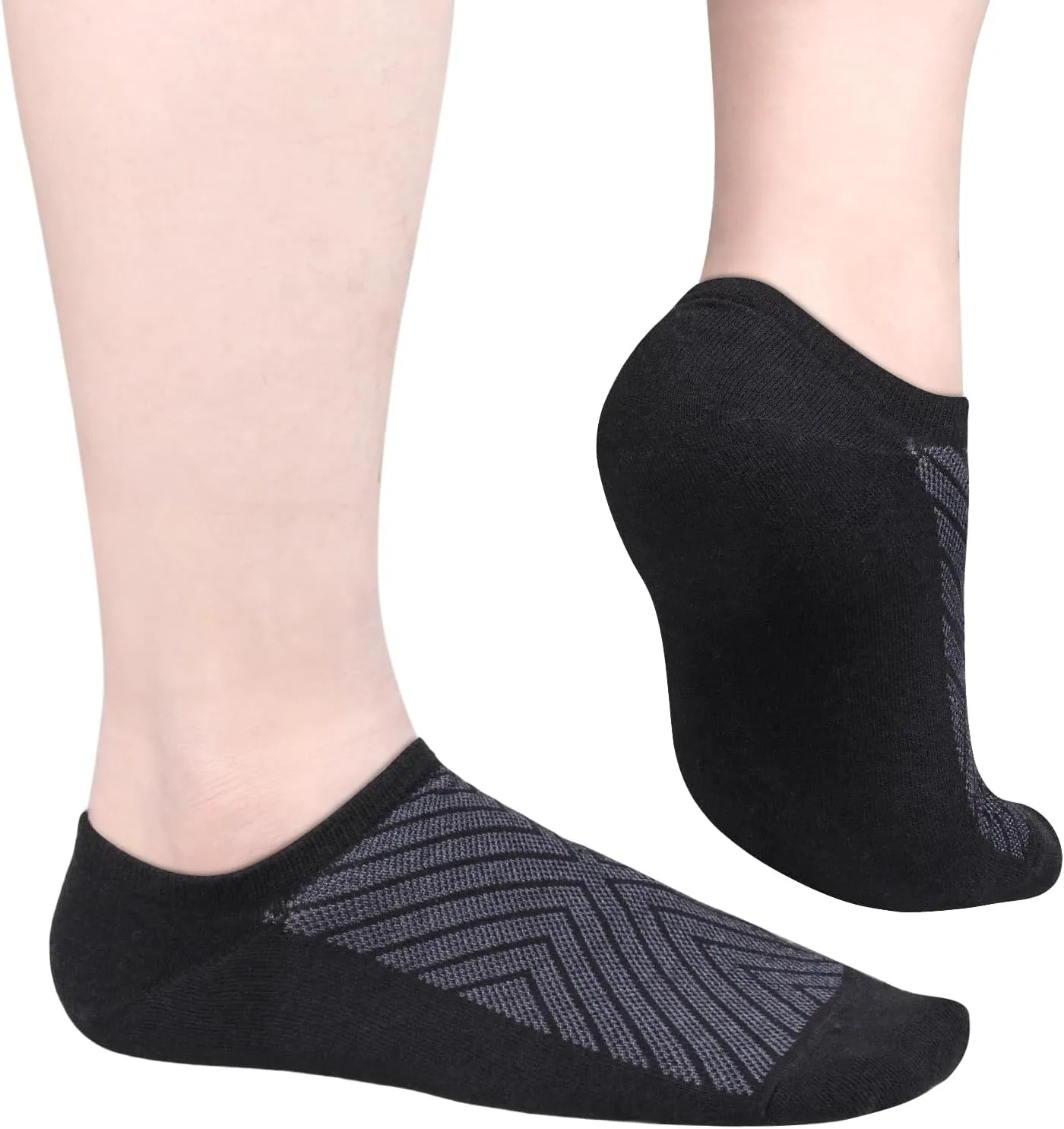 No Show Socks For Men Size 6-13, Breathable Low Cut Casual Everyday Invisible Socks, 6 Pairs