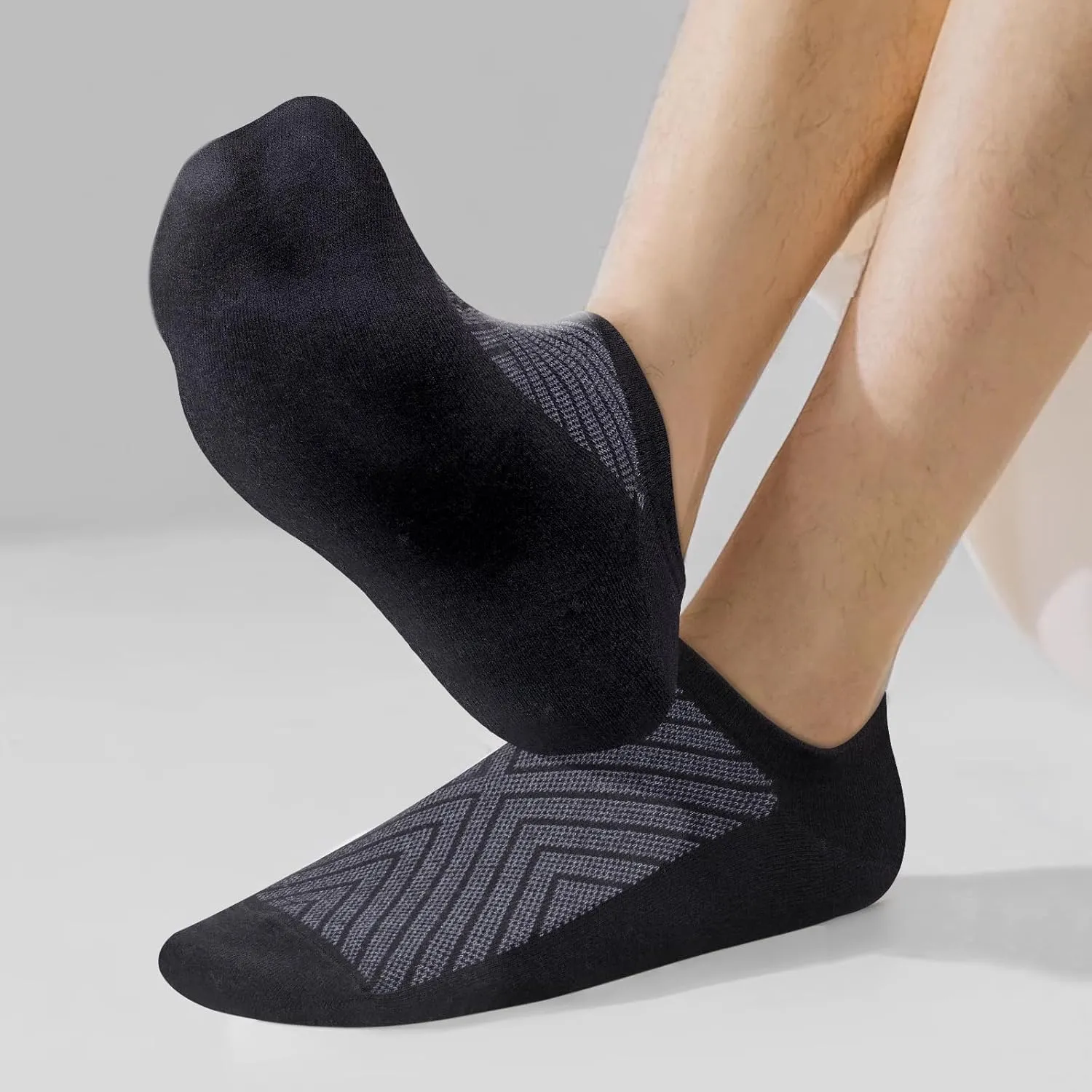 No Show Socks For Men Size 6-13, Breathable Low Cut Casual Everyday Invisible Socks, 6 Pairs