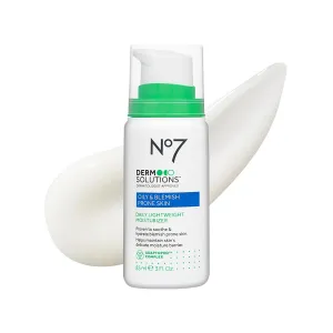 No7 Derm Solutions Daily Face Moisturizer for Women & Men - Hydrating Lotion Formulated with Ceramides & Niacinamide to Help Maintain Moisture Barrier - For Oily & Blemish-Prone Skin (3 Fl Oz)