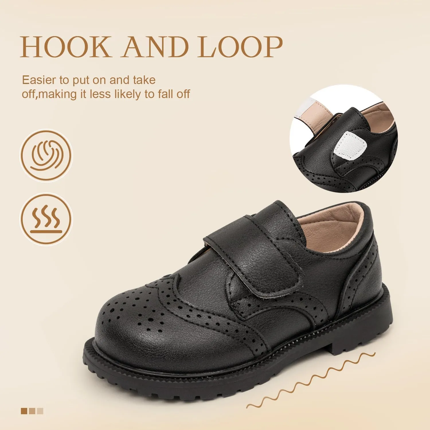 ohsofy Girls Oxford Flats Dress Shoes Casual Penny Loafers Comfort Non-Slip Sole Wedding Party School Uniform (Toddler/Little Kid)