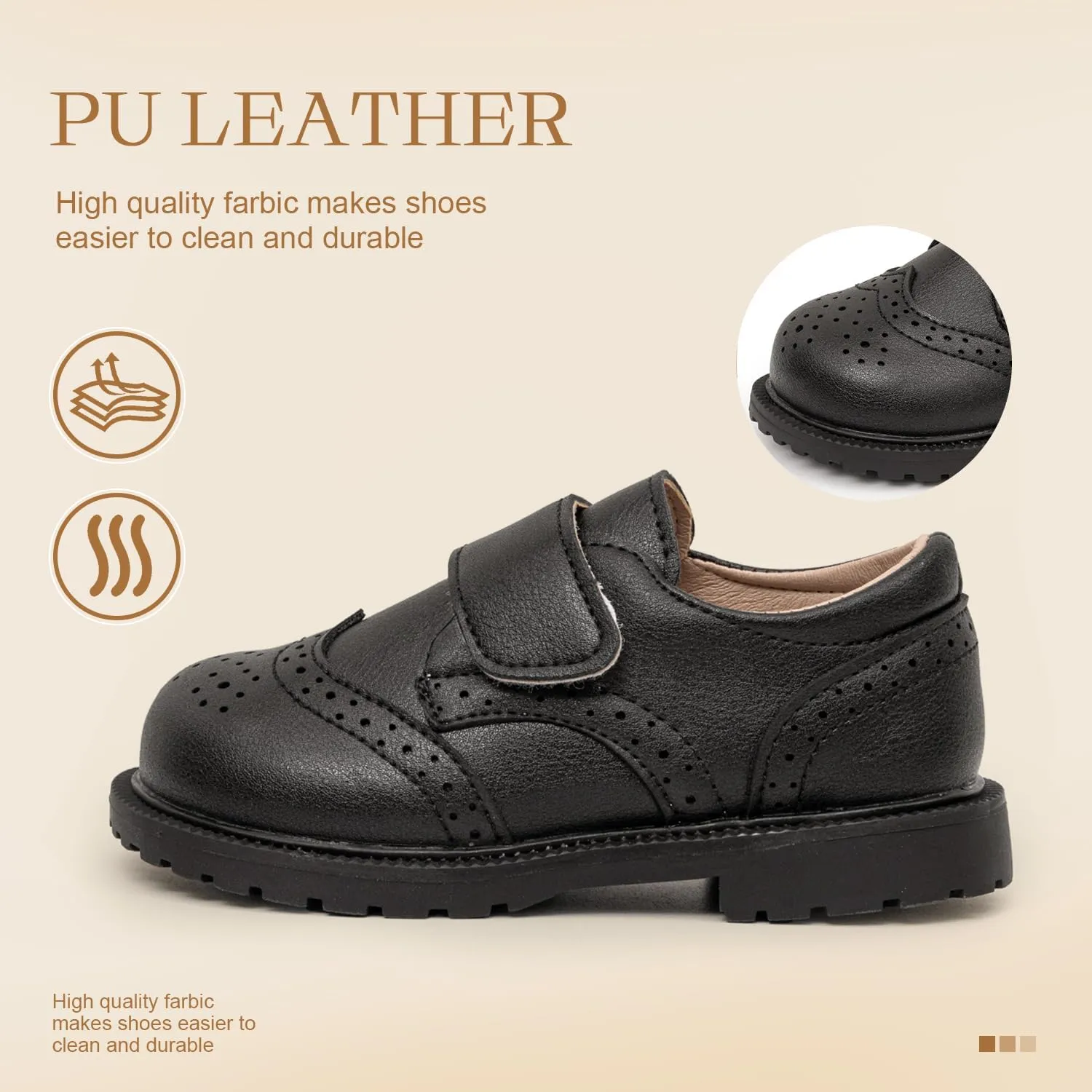 ohsofy Girls Oxford Flats Dress Shoes Casual Penny Loafers Comfort Non-Slip Sole Wedding Party School Uniform (Toddler/Little Kid)
