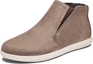 OLUKAI Hawai'iloa Manu Hope Women's Booties, Soft & Comfortable Waterproof Full-Grain Leather, Elastic Gore Panels for Customized Fit & Wet Grip Rubber Soles