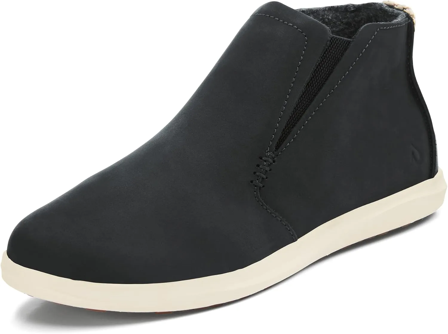 OLUKAI Hawai'iloa Manu Hope Women's Booties, Soft & Comfortable Waterproof Full-Grain Leather, Elastic Gore Panels for Customized Fit & Wet Grip Rubber Soles