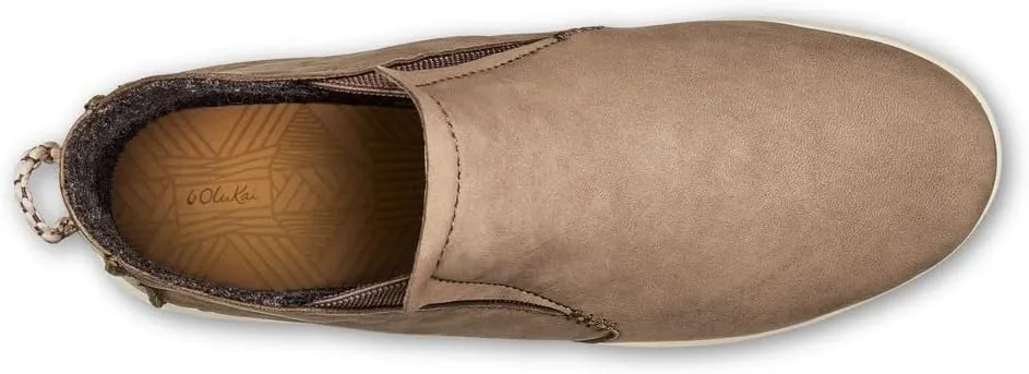 OLUKAI Hawai'iloa Manu Hope Women's Booties, Soft & Comfortable Waterproof Full-Grain Leather, Elastic Gore Panels for Customized Fit & Wet Grip Rubber Soles