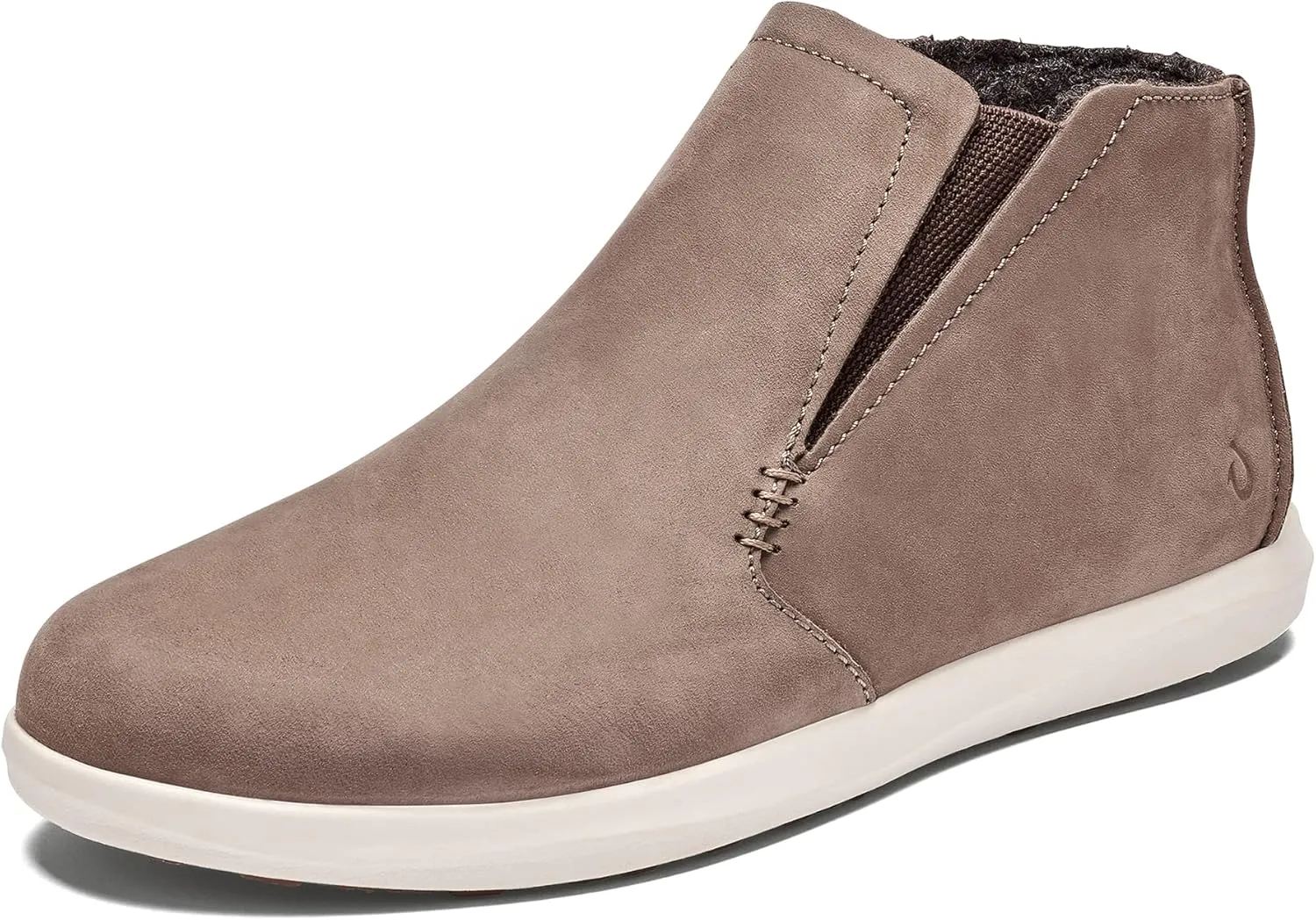 OLUKAI Hawai'iloa Manu Hope Women's Booties, Soft & Comfortable Waterproof Full-Grain Leather, Elastic Gore Panels for Customized Fit & Wet Grip Rubber Soles