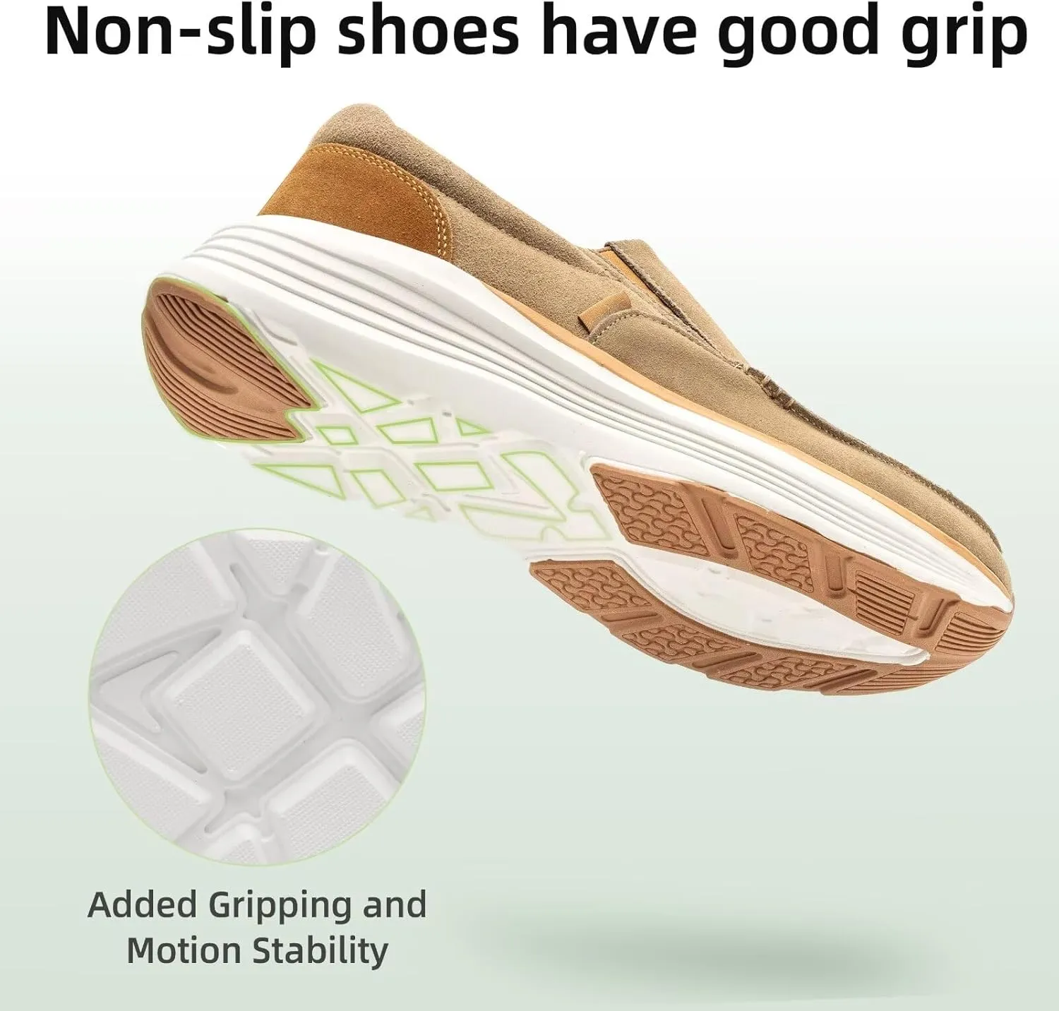 OrthoComfoot Men's Orthopedic Leather Dress Walking Shoes: Casual Arch Support Slip-On Loafers for Plantar Fasciitis, Comfortable Orthotic Shoes for Foot and Heel Pain Relief