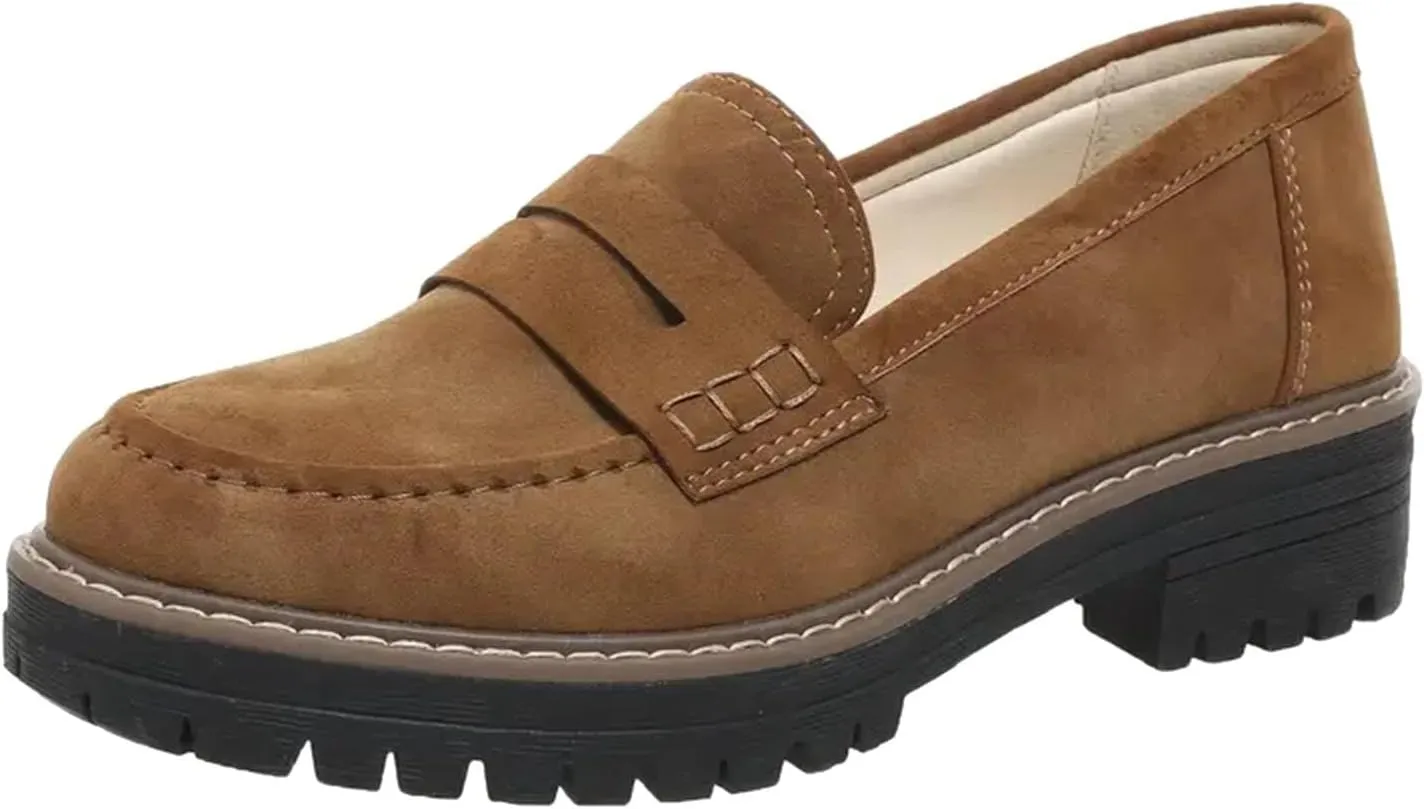 Orthoture-Orthopedic Platform Loafers, Comfort Orthopedic Shoes, Womens Round Toe Walking Shoe, Slip on Shoes