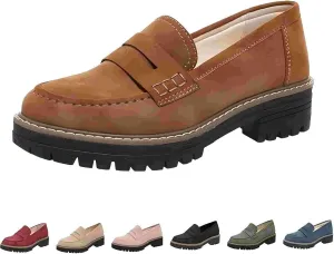 Orthoture-Orthopedic Platform Loafers, Comfort Orthopedic Shoes, Womens Round Toe Walking Shoe, Slip on Shoes