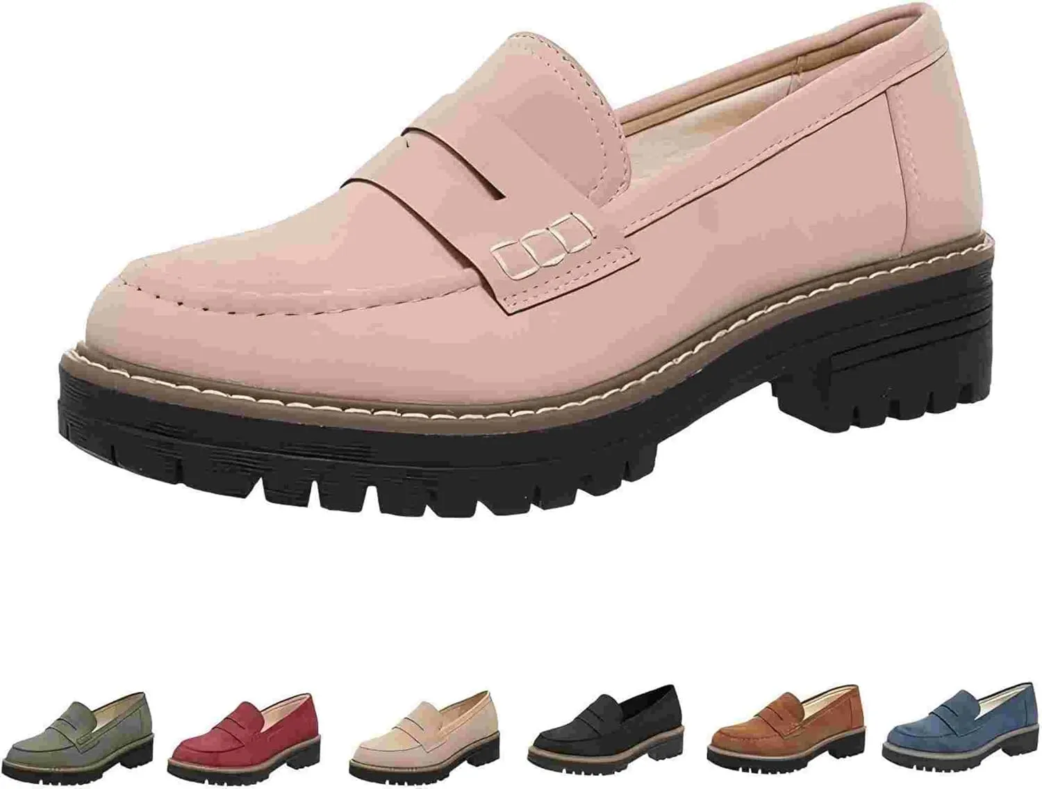 Orthoture Womens Shoes, Orthoture Orthopedic Platform Loafers, Womens Loafers Comfortable, Slip on Comfort Casual Fashion