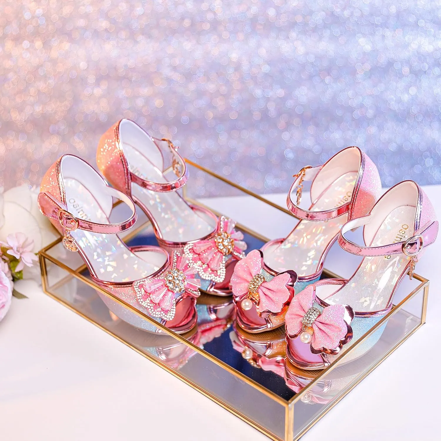 Osinnme Toddler Little Big Kid Girls Wedding Sandals