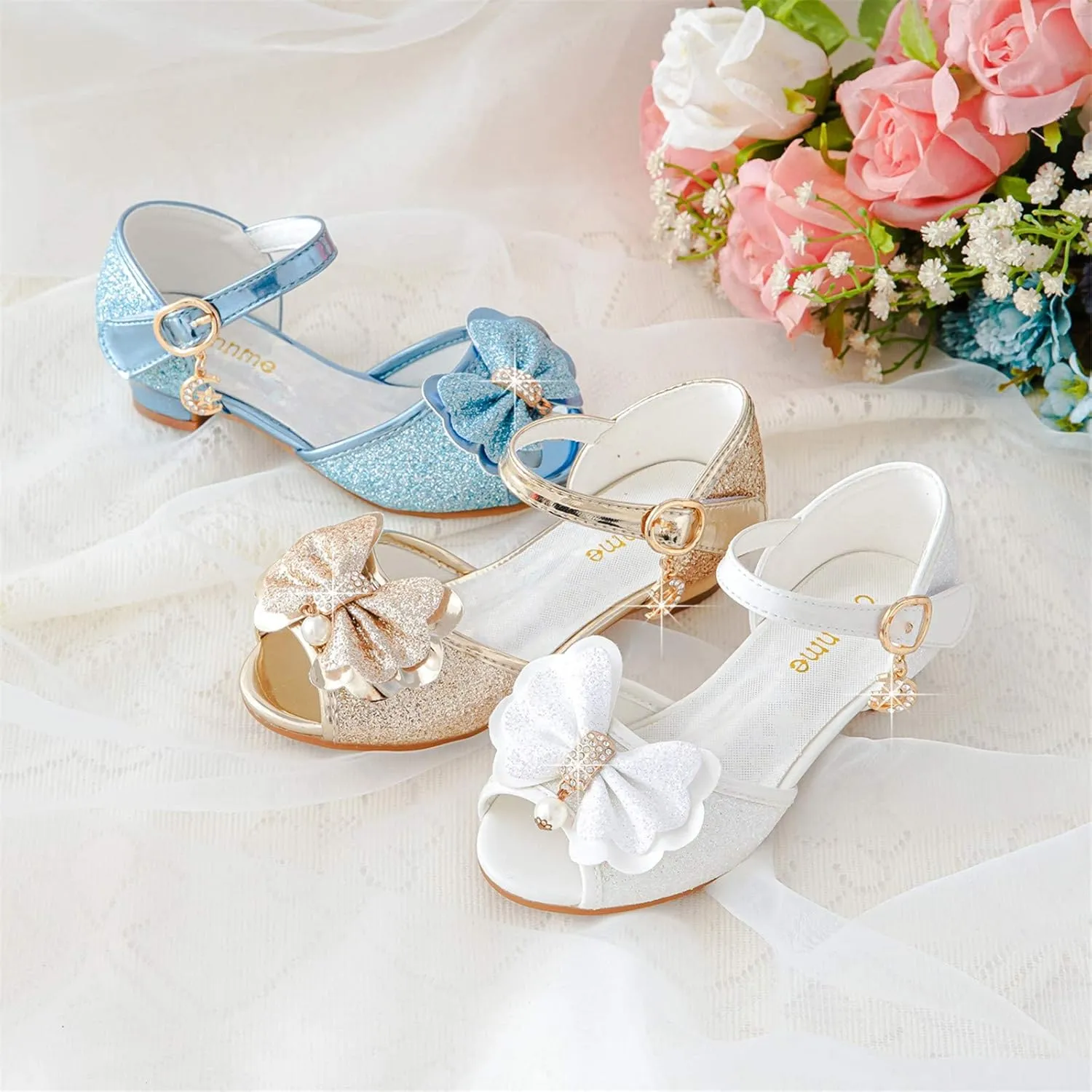 Osinnme Toddler Little Big Kid Girls Wedding Sandals