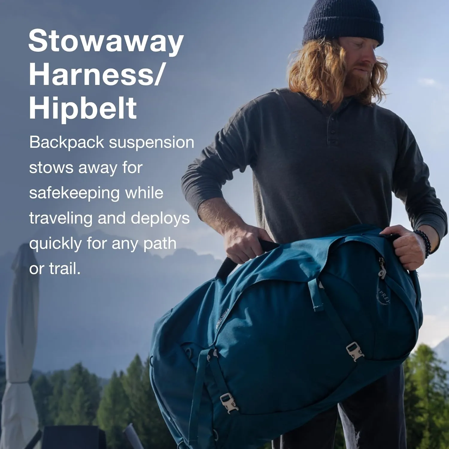 Osprey Fairview 55L Women's Travel Backpack, Night Jungle Blue